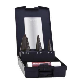 ARDEBO.de - Blechschälbohrer-Set1 HSS DM05 in Kunststoffkassette