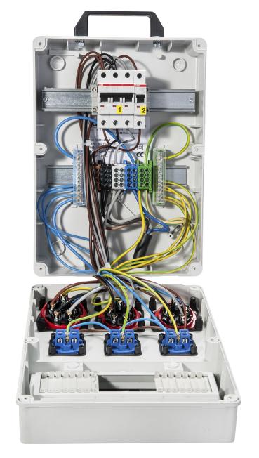 ARDEBO.de - Wandverteiler Konstanz mit Tragegriff, Zul. 32A