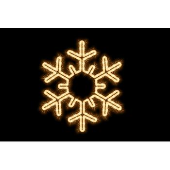 ARDEBO.de - Quick Fix Snowflake LED  ~55x55cm, 220-240V