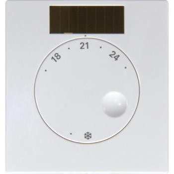 Eltako Funk-Temperatur-Regler mit Drehknopf, weiß glänz