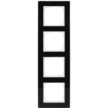 ARDEBO.de - OPUS-FUSION G-Rahmen 4-f., sw Glas, schwarz/weiß