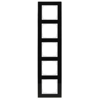 ARDEBO.de - OPUS-FUSION G-Rahmen 5-f., sw Glas, schwarz/weiß