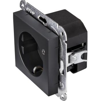 OPUS Steckdose/Spann.anz. anthrazit LED, grün