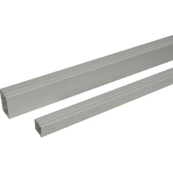 ARDEBO.de - Minikanal 40x60mm grau RAL7035 Unterteil mit Bodenlochung