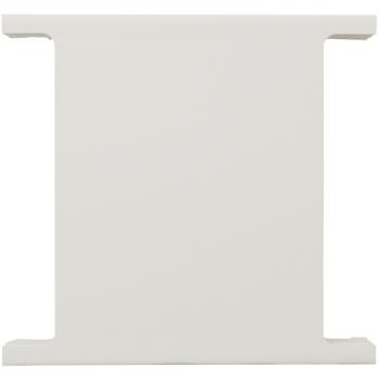 ARDEBO.de - Deckel-Zwischenstück, reinweiß kurz, beidseitig profiliert