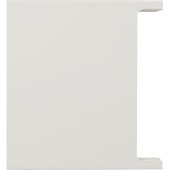 ARDEBO.de - Deckel-Zwischenstück, reinweiß kurz, einseitig profiliert für