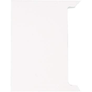 JÄGER DIREKT DE Deckel-Zwischenstück, reinweiß kurz, einseitig profiliert für (10 ST)