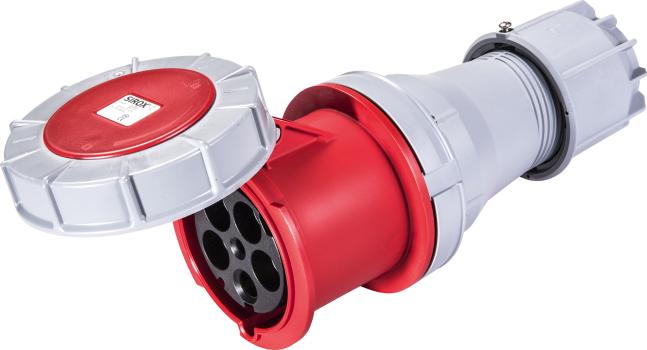 SIROX CEE-KPL. 125A,5p.6h,400V,IP67 rot, "SIROX" ohne Pilotkontakt