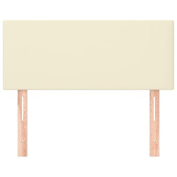 Kopfteil Creme 80x5x78/88 cm Kunstleder