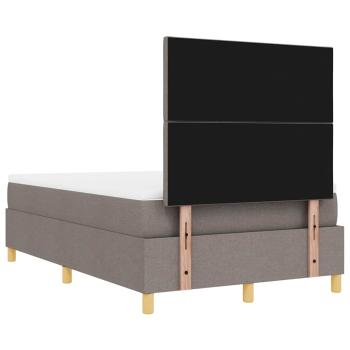Boxspringbett mit Matratze Taupe 120 x 200 cm Stoff