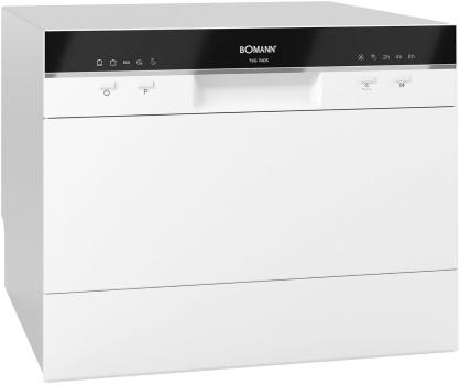 ARDEBO.de Bomann TSG 7405 Tischgeschirrspüler, 55cm breit, 6 Maßgedecke, 5 Programme, Programm-Startvorwahl, weiß (774042)