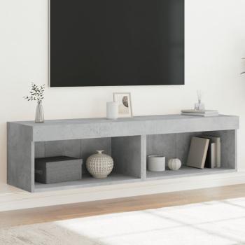 ARDEBO.de - TV-Schränke mit LED-Leuchten 2 Stk. Betongrau 60x30x30 cm