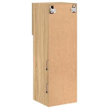 TV-Schrank mit LED-Leuchten Sonoma-Eiche 30,5x30x90 cm