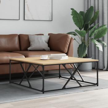 ARDEBO.de - Couchtisch Sonoma-Eiche 100x100x40 cm Holzwerkstoff