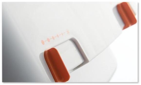 AEG HS 207 O Heizlüfter, 1800W, Silent-Air-Flow, orange (234829)