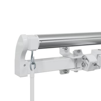 Markise Manuell Weiß 4 × 3 m Metall