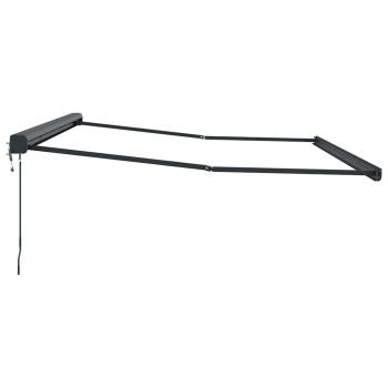 Markise Anthrazit 4 × 3 m Metall
