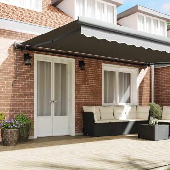Markise Anthrazit 4,5 × 3 m Metall