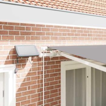 Markise mit Manuell Weiß 3 x 2,5 m Metall