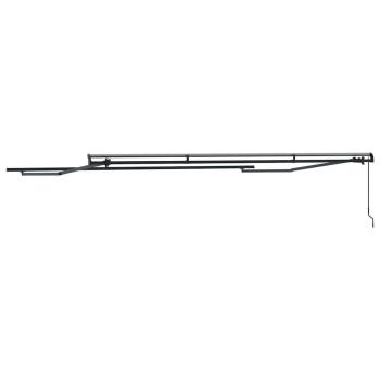 Markise Manuell Anthrazit 4 × 3 m Metall