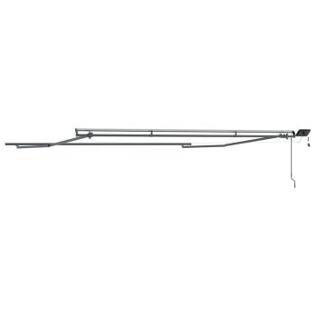 Markise mit Manuell Anthrazit 4,5 × 3,5 m Metall