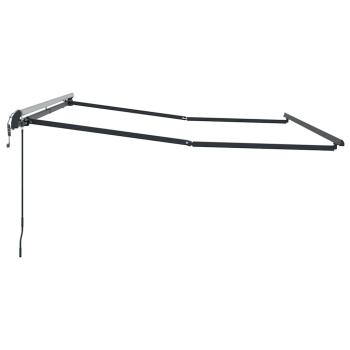 Markise Manuell Anthrazit 3,5 x 2,5 m Metall