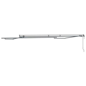 Markise Manuell Anthrazit 4,5 × 3 m Metall