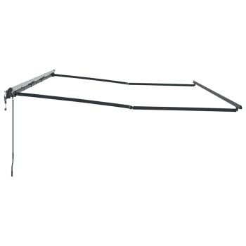 Markise Anthrazit 6 × 3,5 m Metall