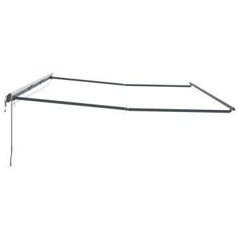 Markise mit Anthrazit 6 x 3 m Metall