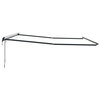 Markise mit Anthrazit 4 × 3,5 m Metall