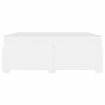 Bettgestell Weiß 180 x 200 cm Kunstleder