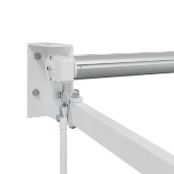 Markise Weiß 3,5 x 2,5 m Metall