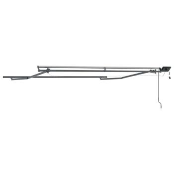 Markise mit Manuell Anthrazit 3 x 2,5 m Metall