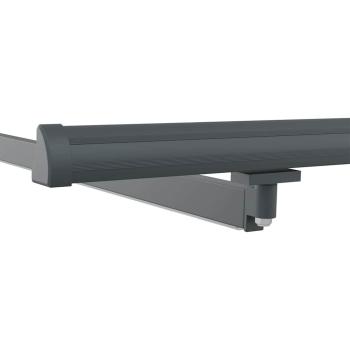 Markise mit Manuell Anthrazit 3,5 x 2,5 m Metall