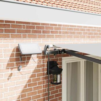 Markise mit Manuell Anthrazit 4.5 x 2.5 m Metall