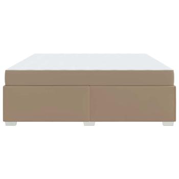 Bettgestell Cappuccino 200 x 200 cm Kunstleder