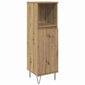 Badezimmermöbel-Set 3 stk. Artisan-Eiche 30 x 30 x 180 cm