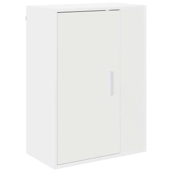 4-teilige TV-Schrank Set Wandmontiert 4 pcs Weiß Holzwerkstoff