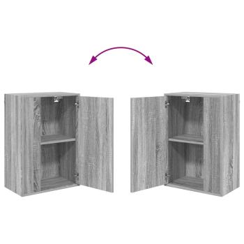 4-teilige TV-Schrank Set 4 pcs Grau Sonoma Holzwerkstoff