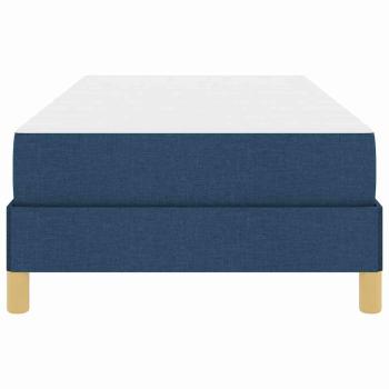 Boxspringbett Blau, Weiß 100 x 200 cm der Schaum