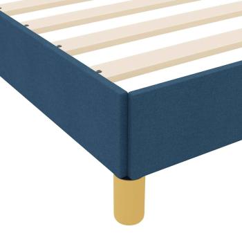 Boxspringbett Blau, Weiß 100 x 200 cm der Schaum