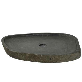 ARDEBO.de - Basin Hellgrau (46-52) x (35-40) x 15 cm Flussstein
