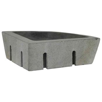 Basin Hellgrau (46-52) x (35-40) x 15 cm Flussstein