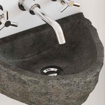 Wandhängendes Waschbecken Grau (30-37) x (25-30) x 12 cm