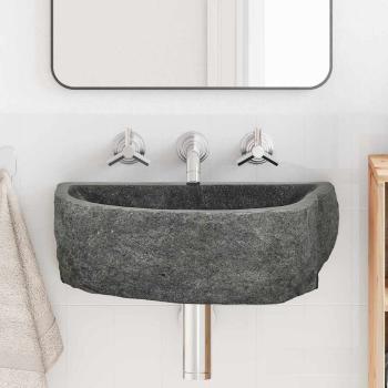 ARDEBO.de - Wandhängendes Waschbecken Grau (38-45) x (30-35) x 15 cm