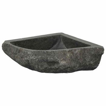 Wandhängende Ecke Waschschüssel Grau (30-37) x (30-37) x 12 cm