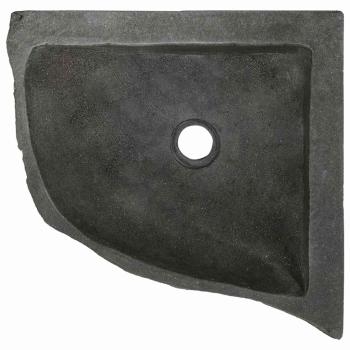 Wandhängende Ecke Waschschüssel Grau (30-37) x (30-37) x 12 cm