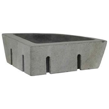 Wandhängende Ecke Waschschüssel Grau (38-45) x (38-45) x 12 cm