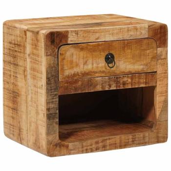 ARDEBO.de - Wandmontierter Nachtschrank mit Regal Braun 40 x 30 x 36 cm