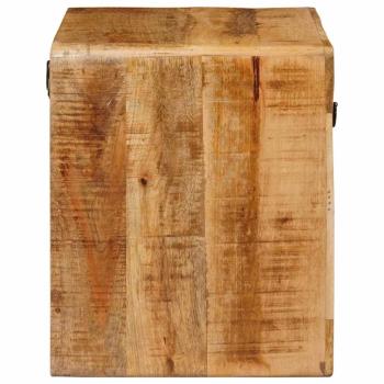 Wandmontierter Nachtschrank mit Regal Braun 40 x 30 x 36 cm